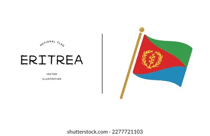 Eritrea flag icon vector illustration