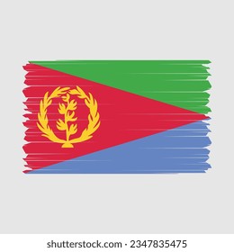 Ilustración vectorial del icono de bandera de Eritrea