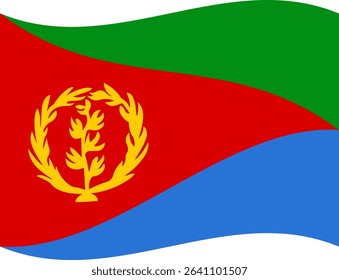 Eritrea flag illustrator country flags symbol nation
waving icon