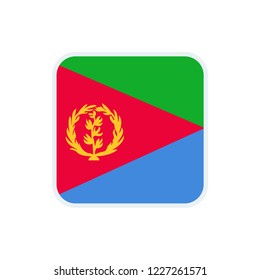 Eritrea flag. Eritrea square flag.