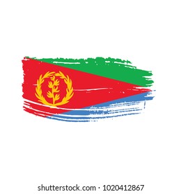 Eritrea flag, vector illustration