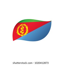 Eritrea flag, vector illustration