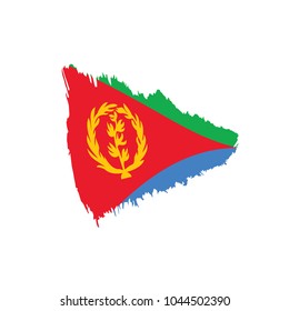 Eritrea flag, vector illustration