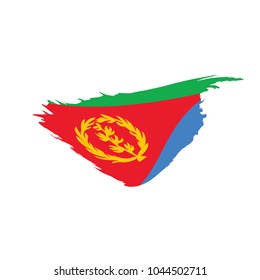 Eritrea flag, vector illustration