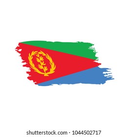 Eritrea flag, vector illustration