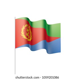 Eritrea flag, vector illustration