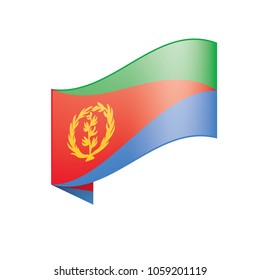 Eritrea flag, vector illustration