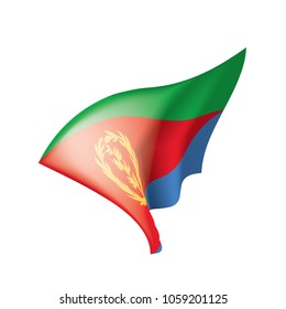 Eritrea flag, vector illustration