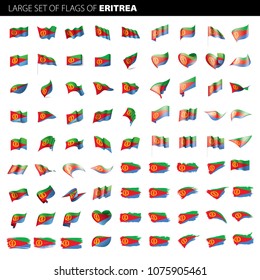 Eritrea flag, vector illustration