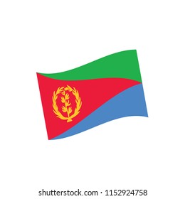 Eritrea flag, vector illustration
