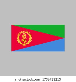 Eritrea flag vector illustration in high quality for ui and ux, website or mobile application