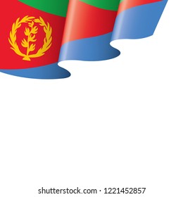 Eritrea flag, vector illustration on a white background
