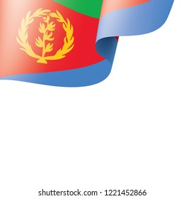 Eritrea flag, vector illustration on a white background