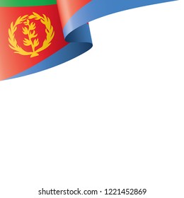 Eritrea flag, vector illustration on a white background