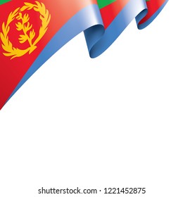 Eritrea flag, vector illustration on a white background