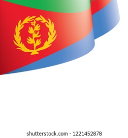 Eritrea flag, vector illustration on a white background