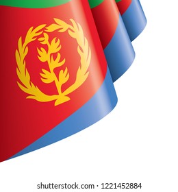 Eritrea flag, vector illustration on a white background