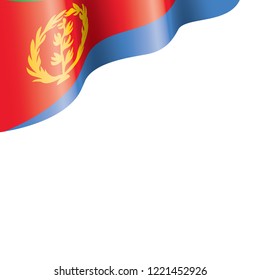 Eritrea flag, vector illustration on a white background