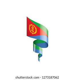 Eritrea flag, vector illustration on a white background