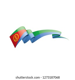 Eritrea flag, vector illustration on a white background