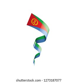 Eritrea flag, vector illustration on a white background
