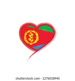 Eritrea flag, vector illustration on a white background