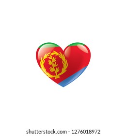 Eritrea flag, vector illustration on a white background
