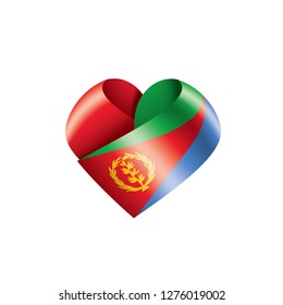 Eritrea flag, vector illustration on a white background