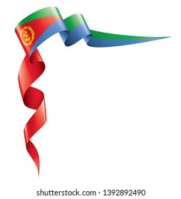 Eritrea flag, vector illustration on a white background