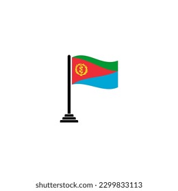 Eritrea flags icon set, Eritrea independence day icon set vector sign symbol