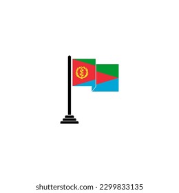 Eritrea flags icon set, Eritrea independence day icon set vector sign symbol