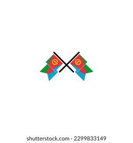 Eritrea flags icon set, Eritrea independence day icon set vector sign symbol