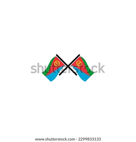 Eritrea flags icon set, Eritrea independence day icon set vector sign symbol