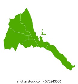 eritrea green map