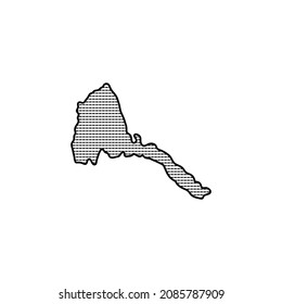 Eritrea icon-thin line vector illustration. Free Vector