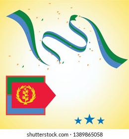 eritrea independence day logo design vector