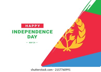 Eritrea Independence Day. Vector Illustration. The illustration is suitable for banners, flyers, stickers, cards, etc.