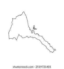 Eritrea map icon,illustration element design