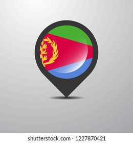 Eritrea Map Pin