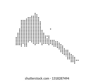 Eritrea map - small square map of Eritrea on white background for your web site design map logo, app, ui, Travel vector illustration eps10.