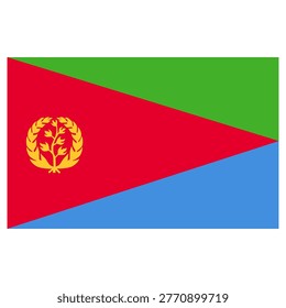 Eritrea national flag vector icon