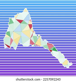 Ilustración vectorial de Eritrea. Diseño eritreo sobre fondo de franjas degradadas. Tecnología, internet, red, concepto de telecomunicaciones. Encantadora ilustración vectorial.