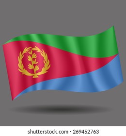 Eritrea waving flag