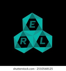 ERL creative minimalist letter logo. ERL unique vector initials alphabet letter logo design
