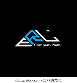 ERL logo design, ERL simple and modern logo. ERL luxurious alphabet design  