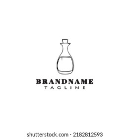 erlenmeyer cartoon logo template icon design modern isolated vector illustration