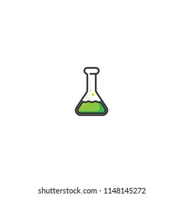 erlenmeyer color icon