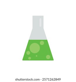 Erlenmeyer conical flask test tube science illustration drawing vector symbol sign icon