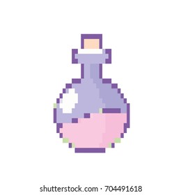 erlenmeyer flak with chemical potion experiment
