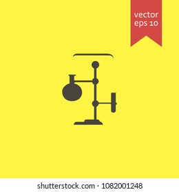 erlenmeyer flask. erlenmeyer flas3k icon. sign design. Vector EPS 10.